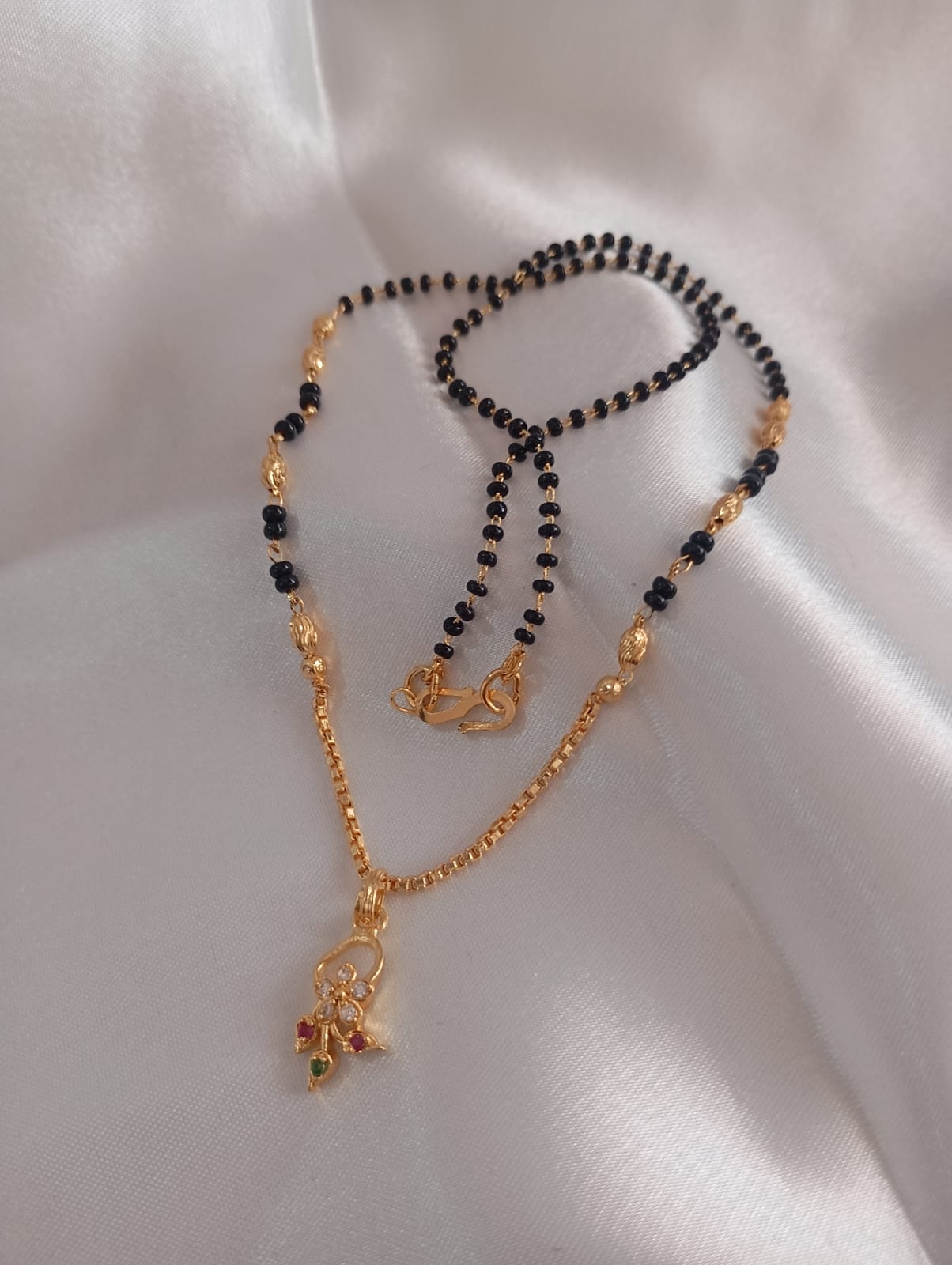Women’s Traditional Black Bead Mangalsutra Necklace For Daily Outfit, Festive, Bridal, Anniversary & Special..
